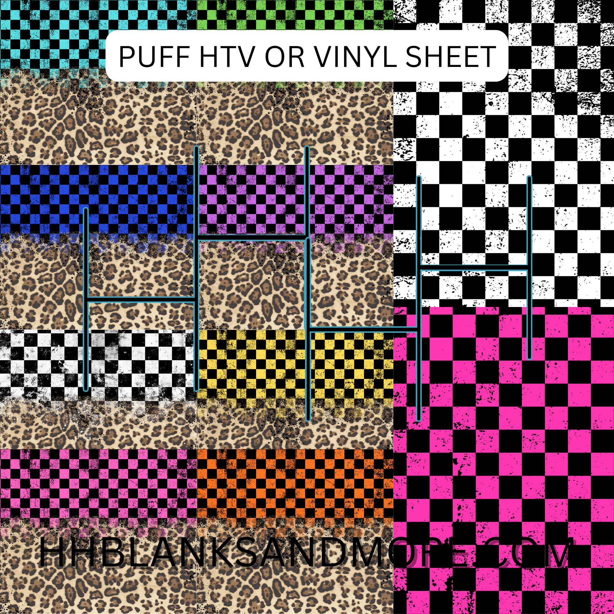 Leopard Puff Heat Transfer Vinyl Sheet