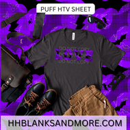 Purple Bat Puff Heat Transfer Vinyl Sheet