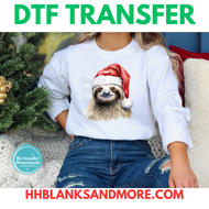 Christmas Sloth DTF