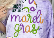 Mardi Gras Tinsel DTF