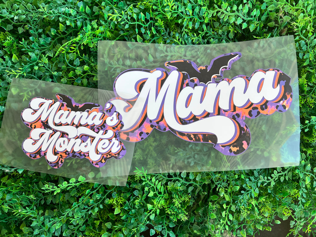 Mama / Monster Halloween HTV Transfer