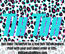 Load image into Gallery viewer, TT Leopard Puff Heat Transfer Vinyl Sheet
