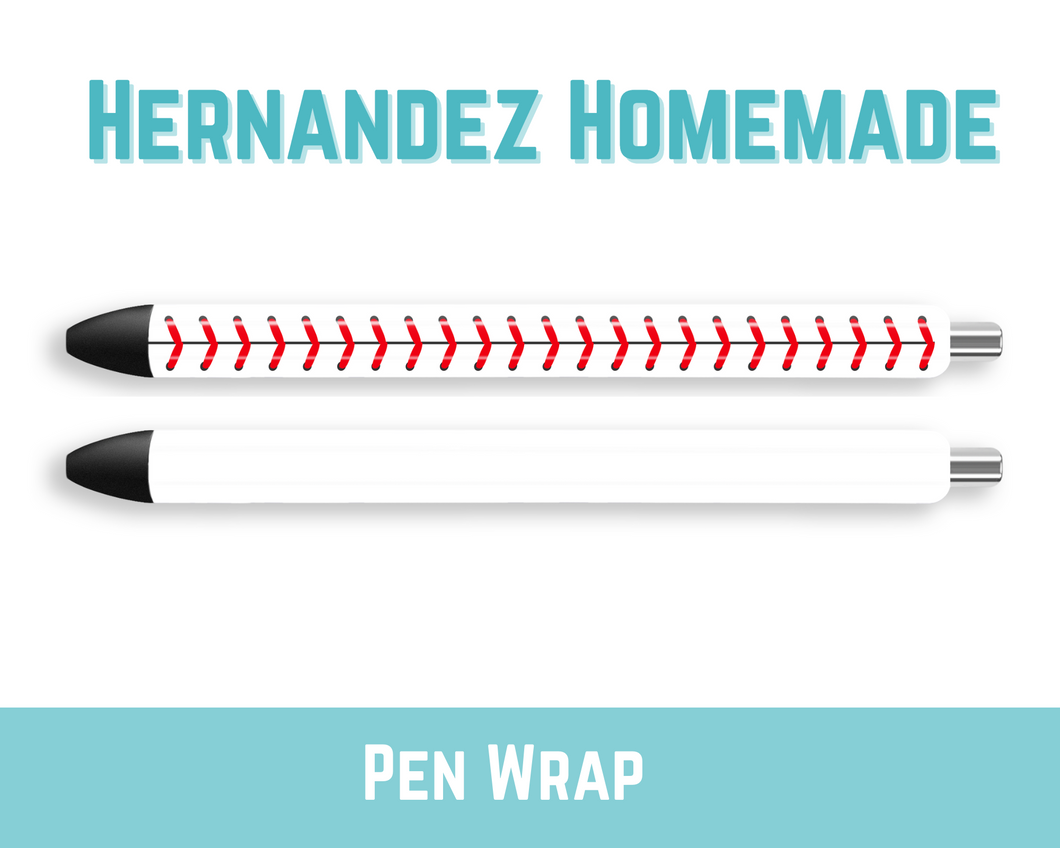 Baseball Stitch Pen Wrap