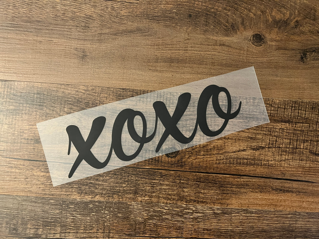 XOXO Single Color Puff HTV Transfer