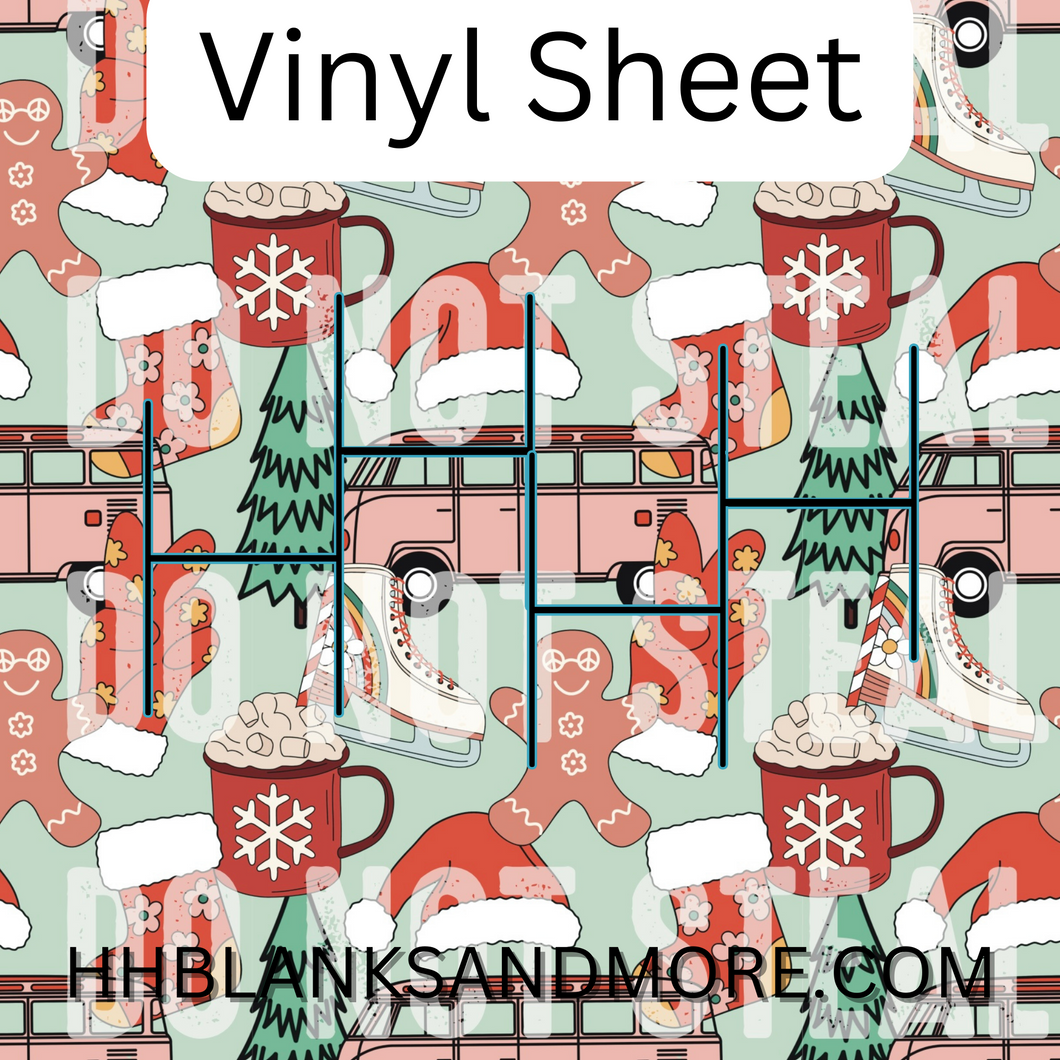 Christmas on wheels Vinyl Pattern