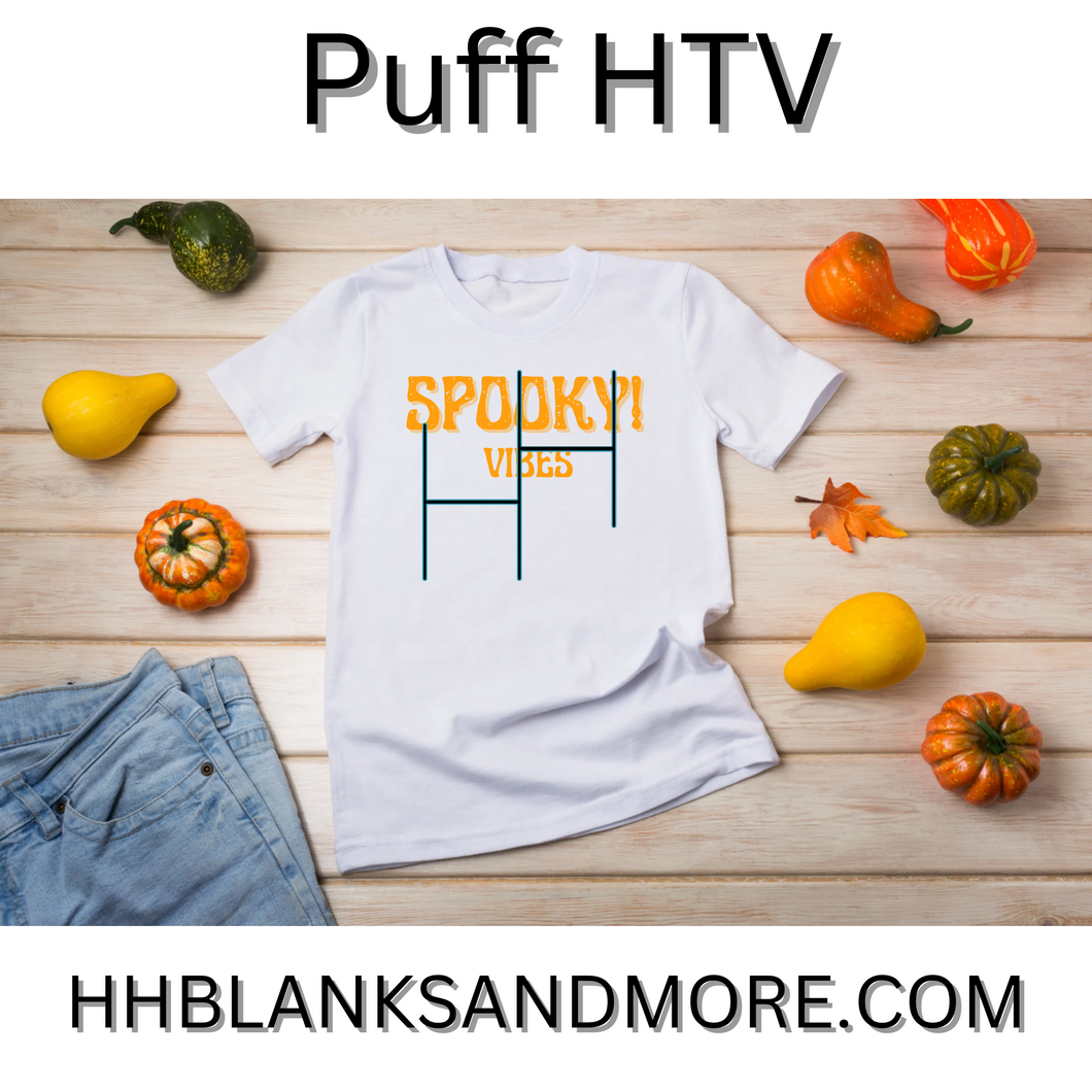 Spooky Vibes Puff HTV Transfer